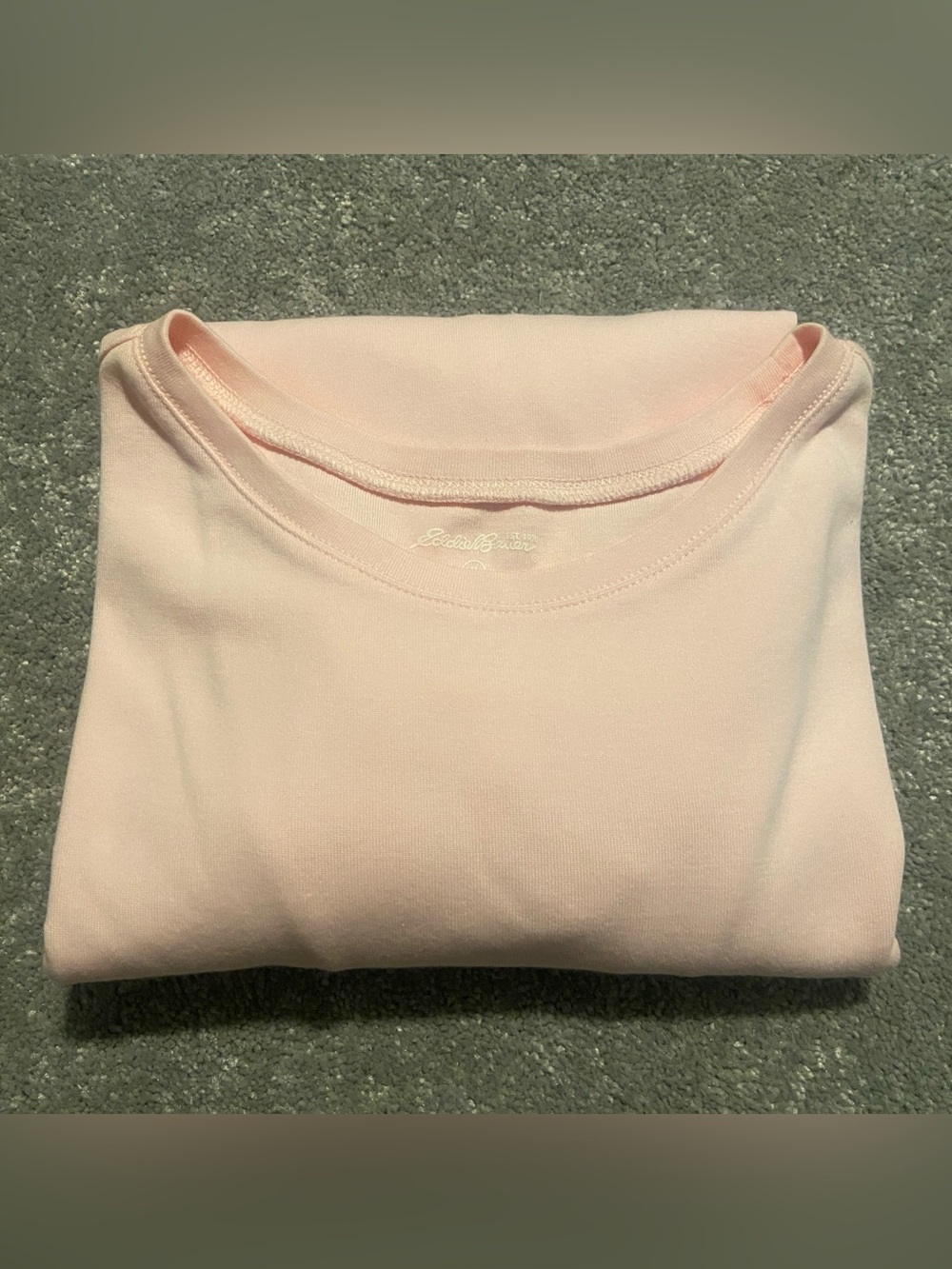NWT Eddie Bauer Women's Long Sleeve Light Pink T-Shirt ladies XL - Picture 2 of 13